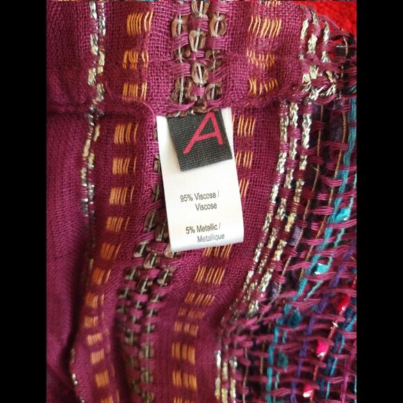 Ardene Colourful Infinity Scarf w/ Metallic Thread NWOT - Picture 4 of 5